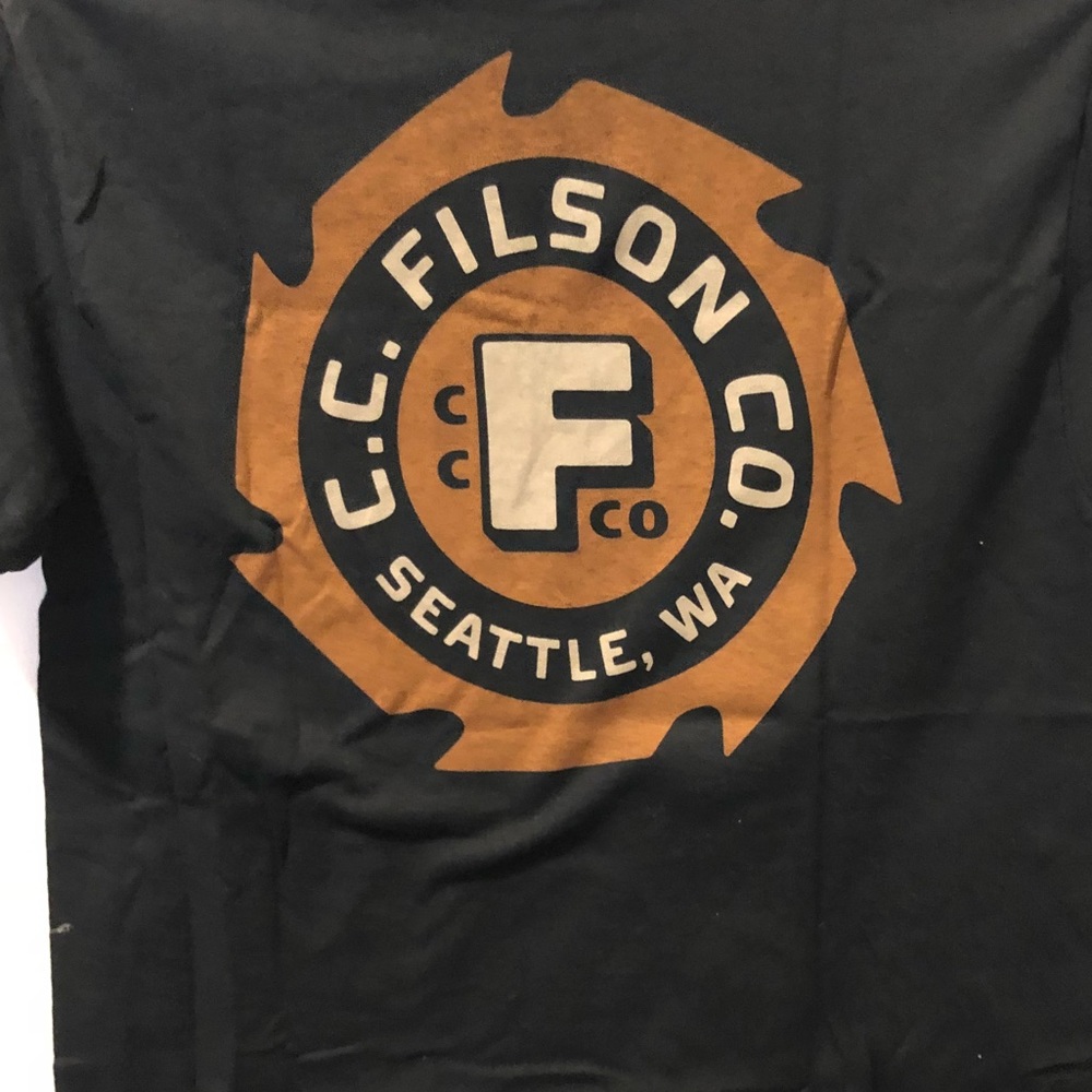 Filson Black Cotton Blade TShirt SZ Small